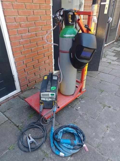 TIG esab 2200i incl compleet gebruiksklaar, Doe-het-zelf en Verbouw, Gereedschap | Lasapparaten, Zo goed als nieuw, Tig, 150 tot 250 ampère