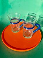 Retro theeglazen kunststof handvat set van 2 Inspiration, Ophalen of Verzenden, Zo goed als nieuw, Overige typen