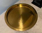 IKEA Glattis Dienblad Rond Goudkleurig Messing 38cm, Ophalen of Verzenden, Zo goed als nieuw, Rond, Metaal