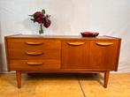 Gratis bezorging!Mid century retro vintage teak dressoir1960, Stonehill, Gebruikt, 100 tot 150 cm, -