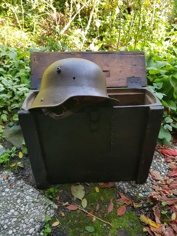 ww1 wo1 duitse munitiekist minenwerfer 4 Spr. M 16 ammobox  beschikbaar voor biedingen