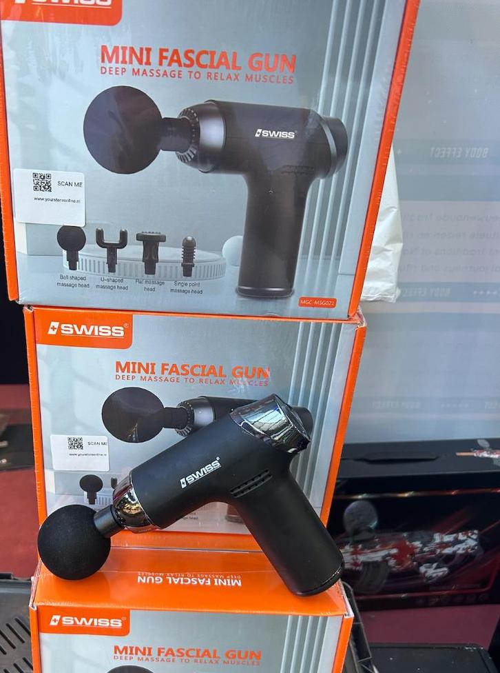 +swiss professionele mini massage Gun 32 massagesnelheden, Sport en Fitness, Massageproducten, Nieuw, Apparaat, Ophalen of Verzenden