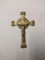 Antiek metalen kruis met Jezus, Ophalen of Verzenden