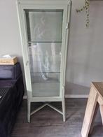 FABRIKÖR
Vitrinekast, bleek grijsgroen, 57x150 cm, Ophalen, Stijl, 100 tot 150 cm, 50 tot 100 cm
