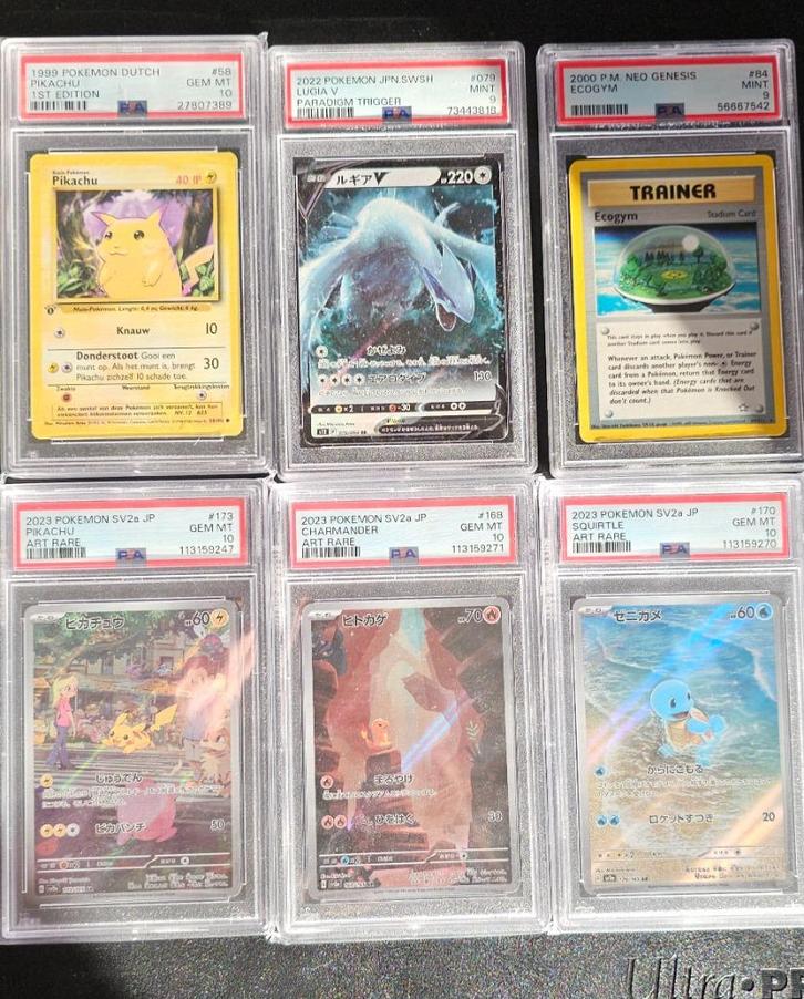 Pokemon kaarten PSA Slabs graded, Hobby en Vrije tijd, Verzamelkaartspellen | Pokémon, Nieuw, Losse kaart, Ophalen of Verzenden