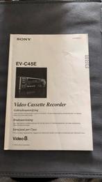 Sony Video cassette recorder EV-C45E handleiding, Ophalen of Verzenden