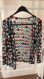 Leuk gehaakt kleurrijk vest met kraaltjes boho Ibiza stijl, Kleding | Dames, Truien en Vesten, Ophalen of Verzenden, Zo goed als nieuw