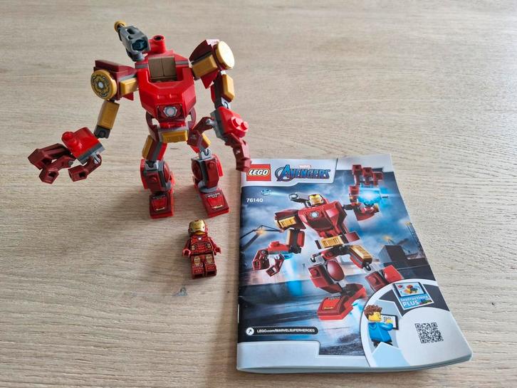 LEGO Marvel 76140 Iron man - compleet - met boekje!, Verzamelen, Transformers, Zo goed als nieuw, G1, Ophalen of Verzenden