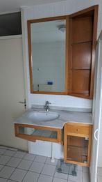 Wastafel met kastjes en spiegel, Huis en Inrichting, Badkamer | Badkamermeubels, 50 tot 100 cm, Overige typen, 150 tot 200 cm