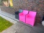 Haans Tuinstoelen - Set van 7! 3 zwarte en 4 rose stoelen!, Ophalen, Gebruikt, Kunststof