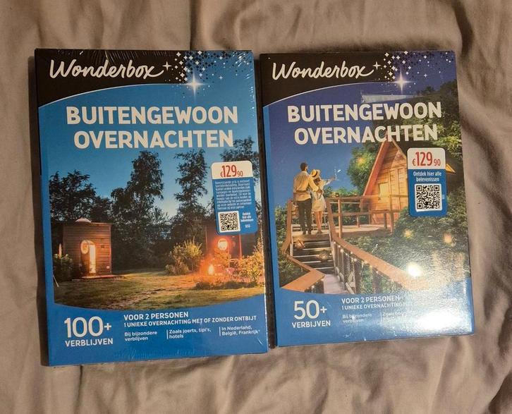 Wonderbox Buitengewoon overnachten 2 stuks, Tickets en Kaartjes, Hotelbonnen, Twee personen, 1 overnachting