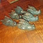 6 mooie edelsteen draken van pyriet, Sieraden, Tassen en Uiterlijk, Edelstenen, Ophalen of Verzenden, Zo goed als nieuw