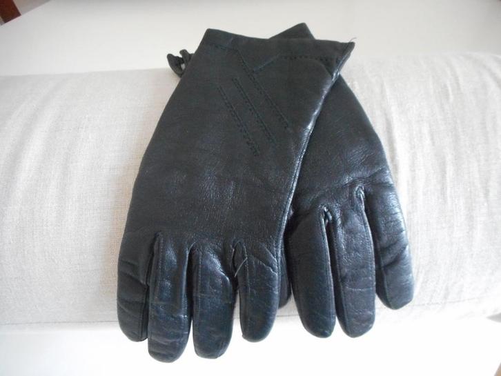 Leren handschoenen, maat S, Kleding | Dames, Mutsen, Sjaals en Handschoenen, Zo goed als nieuw, Handschoenen, Maat 36 (S), Ophalen of Verzenden