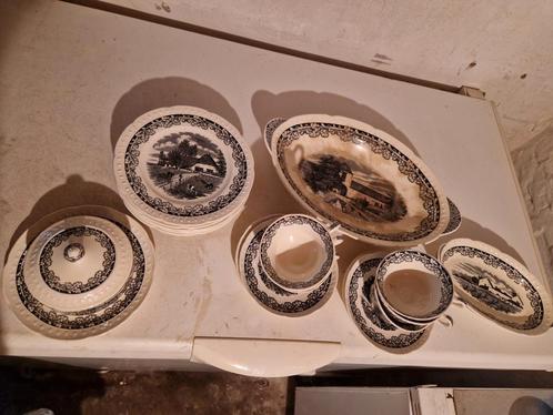 Antiek servies, Antiek en Kunst, Antiek | Servies compleet, Ophalen of Verzenden