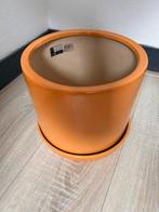 Gele plantenbak, Ophalen, Rond, Binnen, Zo goed als nieuw