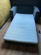 Bedbank Ikea donkergrijs 140 cm, Ophalen, Tweepersoons, 140 cm, Zo goed als nieuw