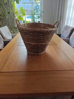 Rieten Mand met Handvatten - Perfect voor Opslag, Ophalen, Gebruikt, Mand, Rond