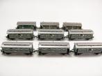 9 Fleischmann DRG wagons, Gebruikt, Gelijkstroom, Fleischmann, Wagon
