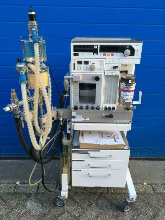 Gasanesthesie toestel Dr?ger Sulla 808V beademing, Diversen, Braces, Gebruikt, Ophalen of Verzenden