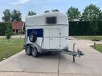 Bockmann 2 paardentrailer met zadelkamer, Dieren en Toebehoren, Paarden en Pony's | Trailers en Aanhangwagens, Gebruikt, Polyester