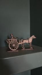 Tinnen paard met wagen, Antiek en Kunst, Antiek | Overige Antiek, Ophalen of Verzenden
