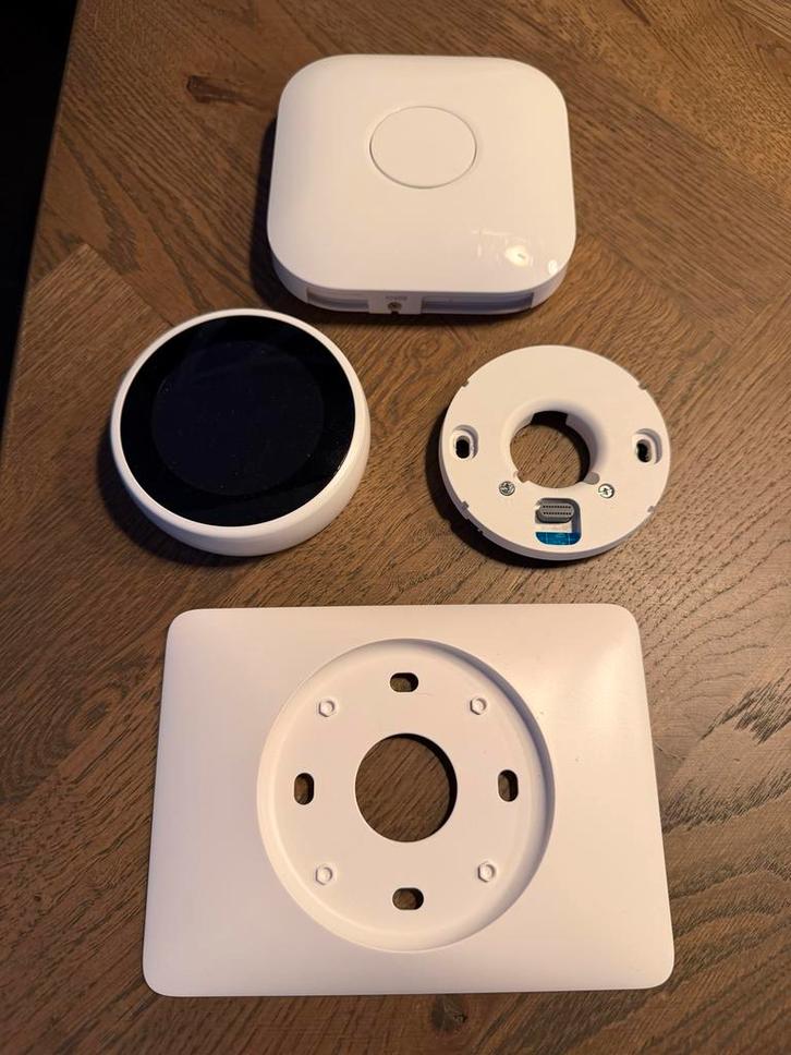 Google Nest Thermostaat V3 Wit, Doe-het-zelf en Verbouw, Thermostaten, Gebruikt, Slimme thermostaat, Ophalen of Verzenden