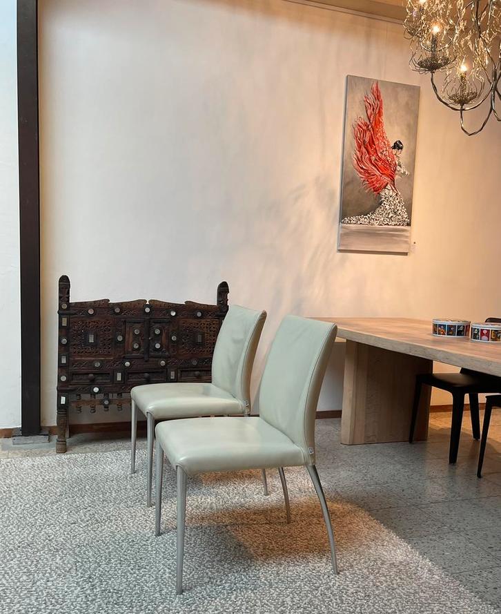 2 Jori Mikono stoelen zgan, Huis en Inrichting, Stoelen, Zo goed als nieuw, Ophalen