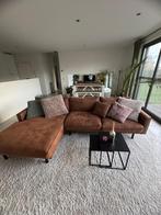 Prachtige cognac hoekzetel (L sofa), Ophalen, Zo goed als nieuw