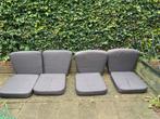 Tuinkussens set - 8 stuks - Antraciet/Zwart, Ophalen, Zo goed als nieuw, Overige materialen