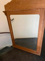 Grote oude spiegel, Ophalen of Verzenden, Rechthoekig, Minder dan 100 cm