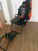 Xbox steering wheel and chair, Spelcomputers en Games, Spelcomputers | Xbox | Accessoires, Ophalen of Verzenden, Zo goed als nieuw