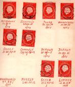 Balk stempels op nr 654 Statuur wo Gorredijk Lemmer (B), Verzenden, Na 1940, Gestempeld