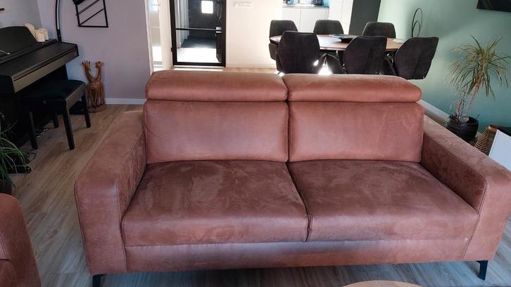 2 en 3 zits bank met verstelbare rugleuning en 1 highleg ged, Huis en Inrichting, Banken | Bankstellen, Gebruikt, 75 tot 100 cm