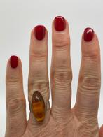 A155 Prachtige zilveren Fischland ring maat 16,5, Sieraden, Tassen en Uiterlijk, Ophalen of Verzenden, Zilver, Ring, Met edelsteen