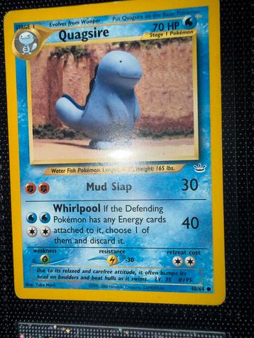 Quagsire Pokémon kaart - Base Set 2 beschikbaar voor biedingen