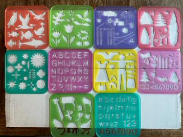 Tupperware Tekensjablonen Set 10 stuks , zgan beschikbaar voor biedingen