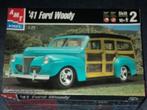 Bouwdoos 1941 Ford Woody custom AMT, Hobby en Vrije tijd, Overige merken, Auto, Groter dan 1:32, Nieuw