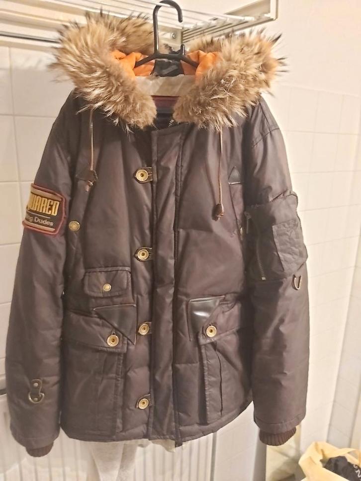 Jas dsquared M , origineel, Kleding | Heren, Jassen | Winter, Zo goed als nieuw, Maat 48/50 (M), Bruin, Ophalen