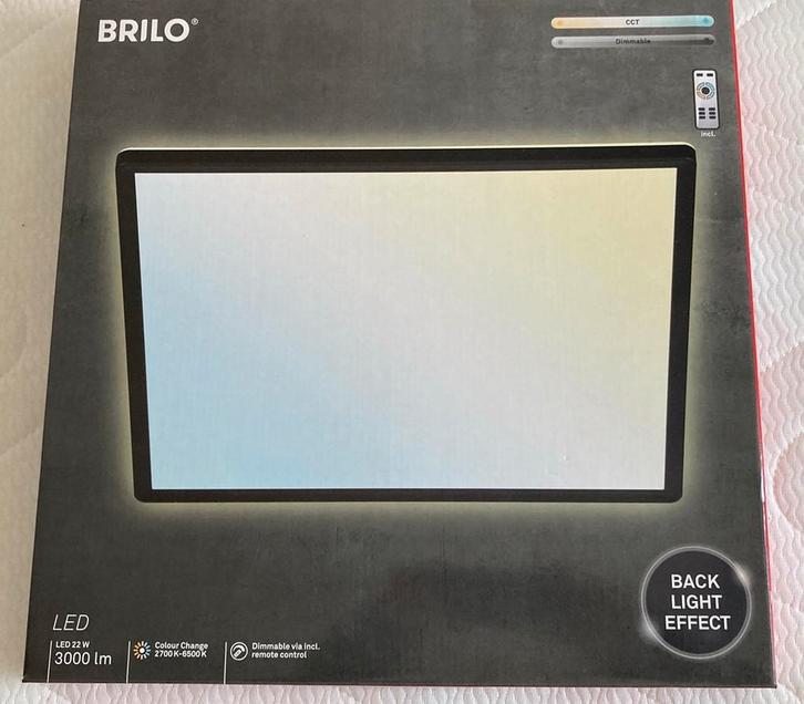 Brilo LED Plafondlamp - Nieuw in Doos!, Huis en Inrichting, Lampen | Plafondlampen, Nieuw, Kunststof, Ophalen of Verzenden