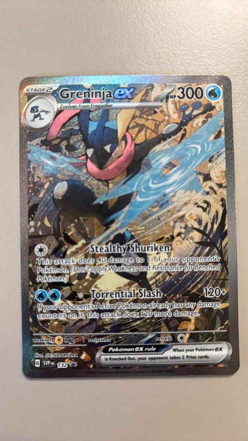Greninja ex (SVP 132), Hobby en Vrije tijd, Verzamelkaartspellen | Pokémon, Nieuw, Losse kaart, Ophalen of Verzenden