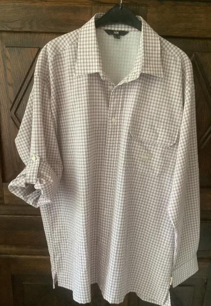 Geruit overhemd, herenhemd, hemd Nature Trail; TCM, maat XL, Kleding | Heren, Overhemden, Zo goed als nieuw, Halswijdte 43/44 (XL)