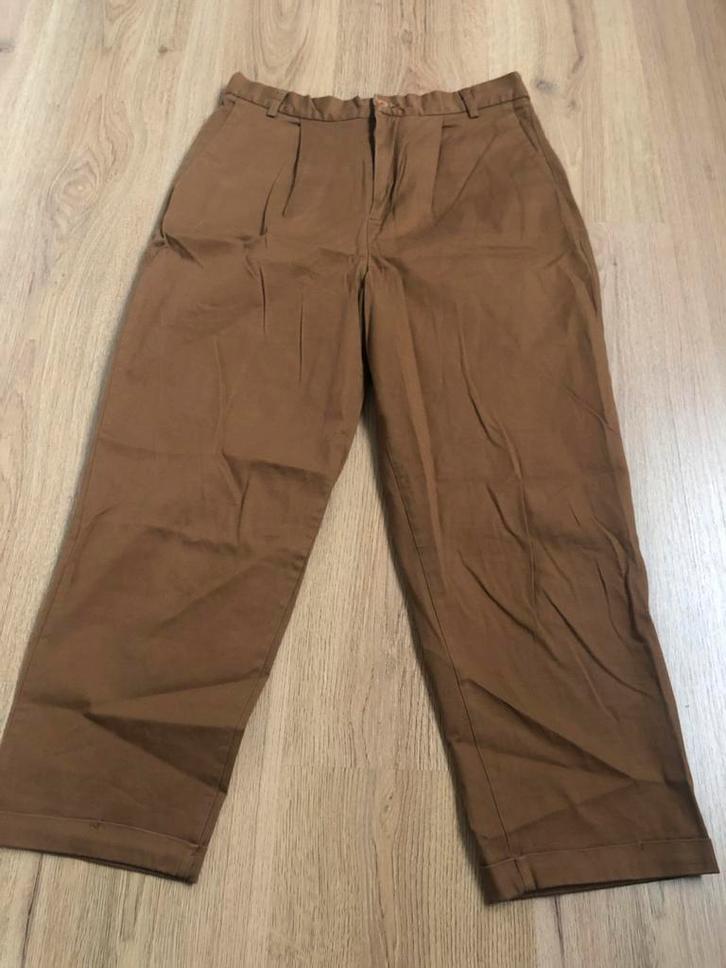 Chiara B bruine broek 40, Kleding | Dames, Broeken en Pantalons, Zo goed als nieuw, Maat 38/40 (M), Bruin, Lang, Ophalen of Verzenden