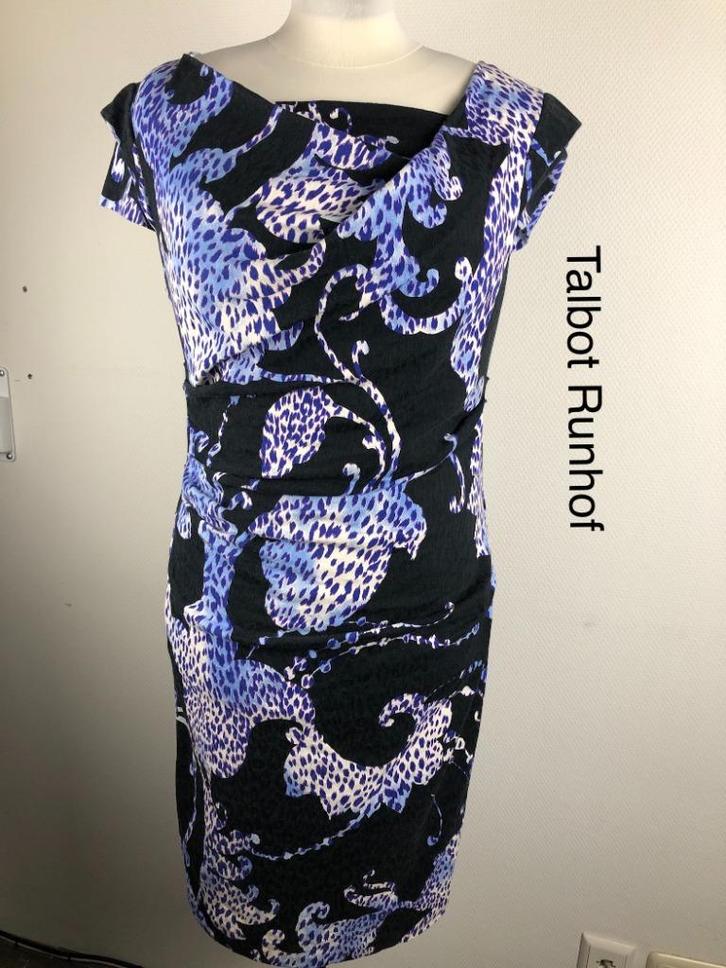 Talbut Runhof Jurk  (mt: 42) 17,5/8715, Kleding | Dames, Jurken, Zo goed als nieuw, Maat 42/44 (L), Blauw, Onder de knie, Ophalen of Verzenden