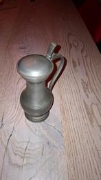 Tinnen kan met deksel, Antiek en Kunst, Antiek | Tin, Ophalen of Verzenden