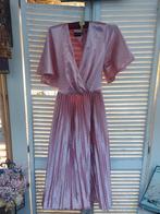 Prachtige oudroze satijnstof Vintage jaren 30/40 jurk, Ophalen of Verzenden