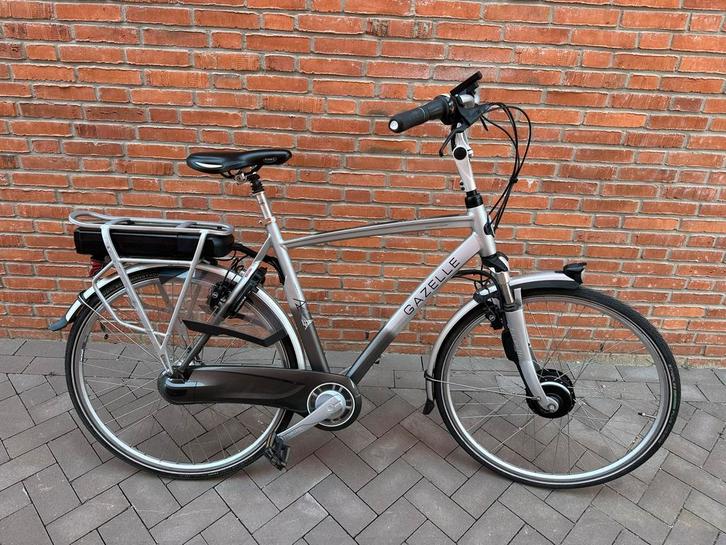 Gazelle Chamonix C7 heren Panasonic elektrische+gold accu, Fietsen en Brommers, Fietsen | Heren | Herenfietsen, Zo goed als nieuw