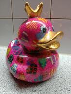 Orginele Pomme Pidou Spaarpot Eend met liefelijke Hartjes, Ophalen, Zo goed als nieuw, Steen, Aardewerk of Keramiek, Dier