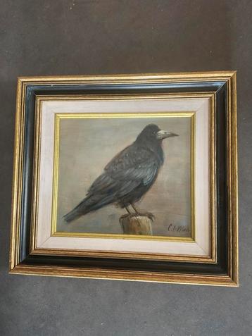 Cornelis le Mair . origineel olieverf schilderij Roek beschikbaar voor biedingen