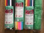 3 plus aangebroken pak crêpepapier. 1 koop. Nieuw., Ophalen of Verzenden, Nieuw, Materiaal