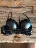 Censored mooie black leather BH mt 80 B ZGAN, Censored, Ophalen of Verzenden, Zwart, BH